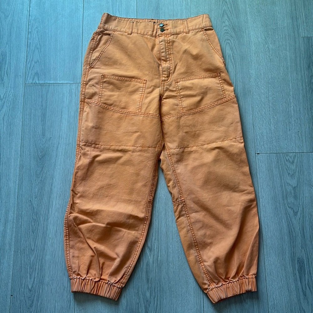 Urban Outfitters Orange Cargo Joggers